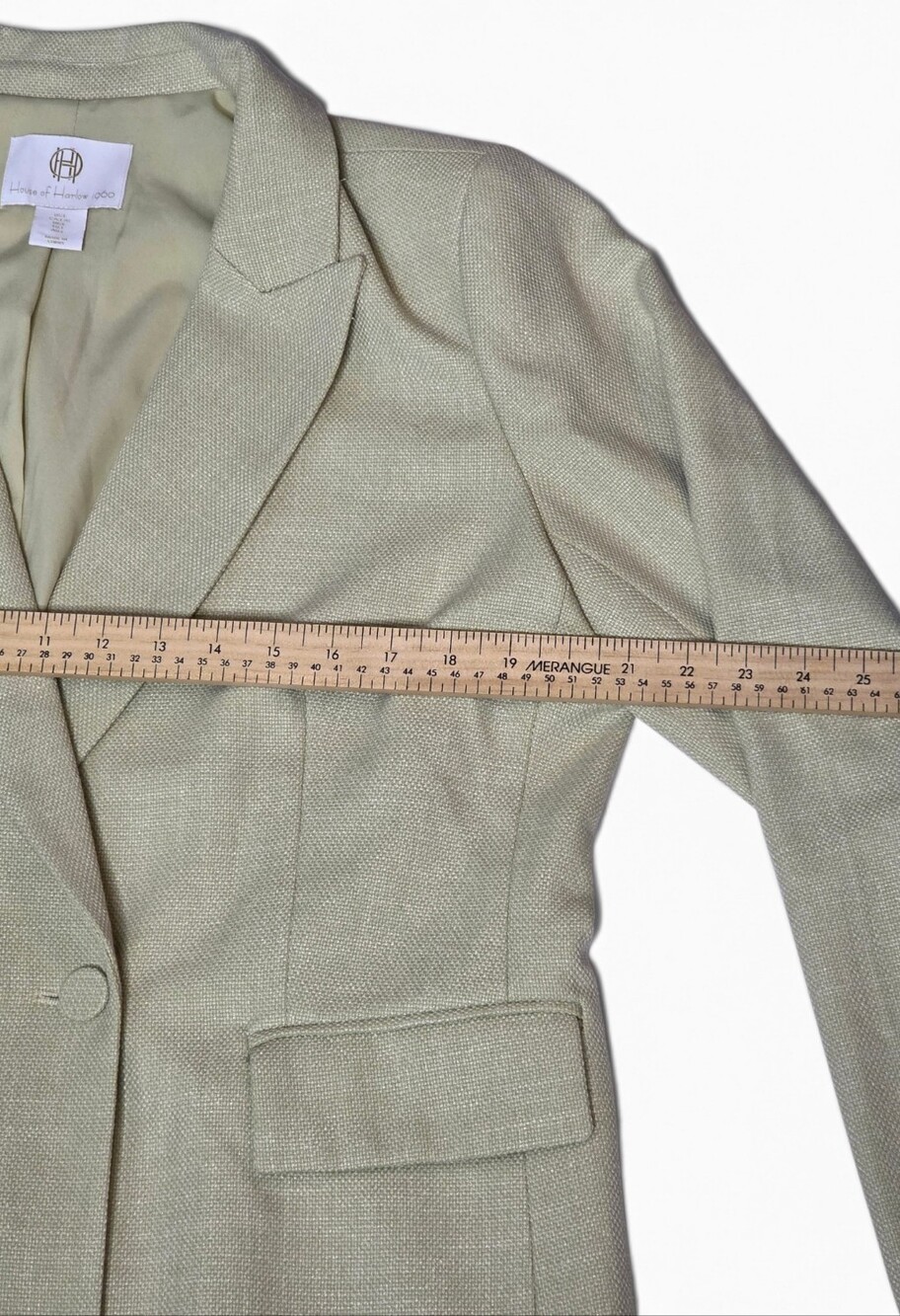 House of Harlow 1960 x REVOLVE Double-Breasted Tweed Blazer (L) & Pants (12) Set - Picture 9 of 16